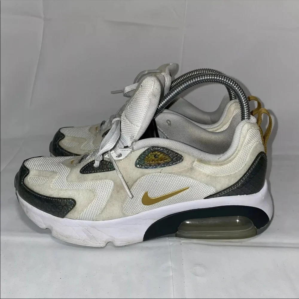 Nike Air Max 200 Baby Dragon GS Shoes CQ4009-100  7Y White Snake - Picture 4 of 7